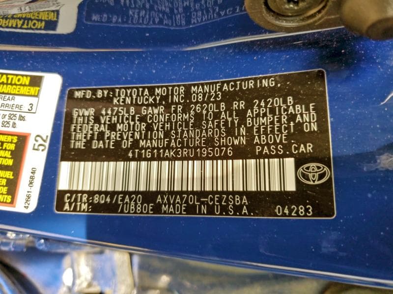 2024 TOYOTA CAMRY SE NIGHT SHADE 12