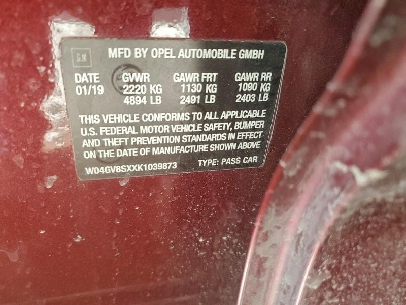 2019 BUICK REGAL TOURX ESSENCE 13