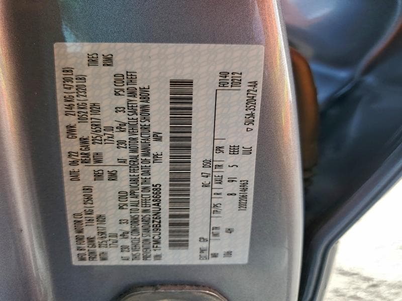 2022 FORD ESCAPE SE 13
