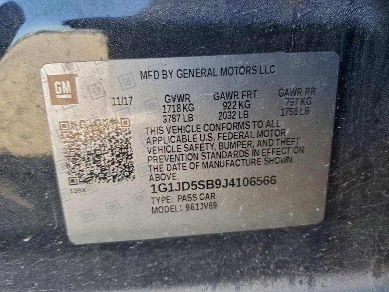 2018 CHEVROLET SONIC LT 12