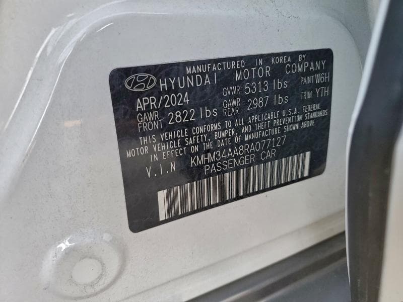 2024 HYUNDAI IONIQ 6 SEL 12