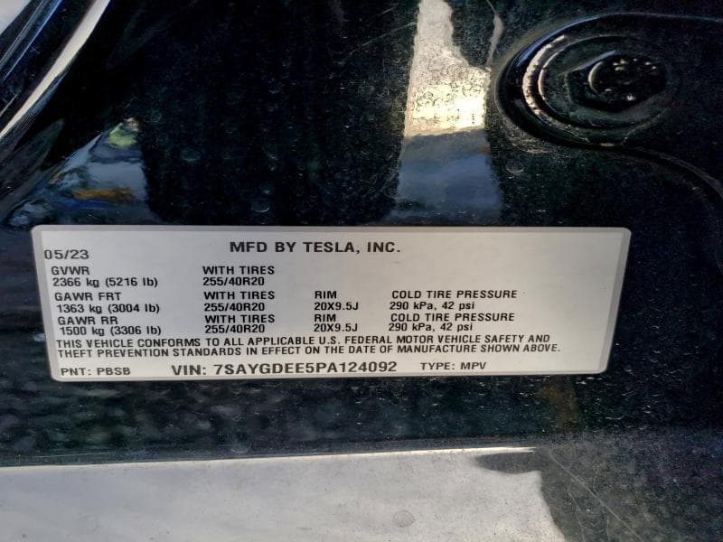 2023 TESLA MODEL Y 12
