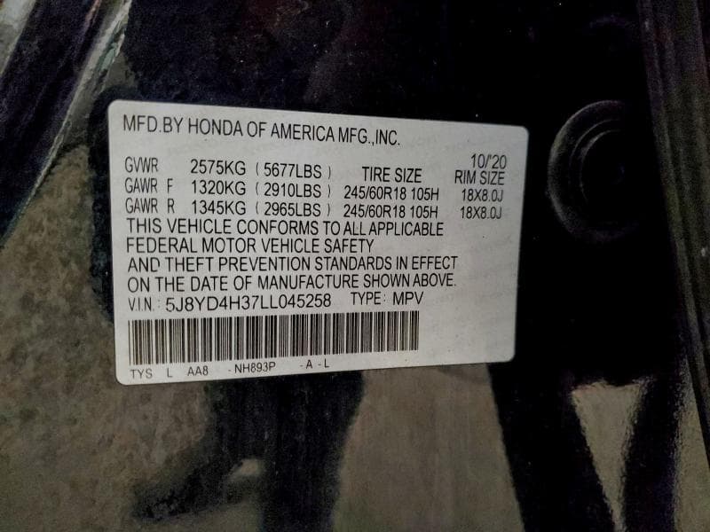2020 ACURA MDX 14