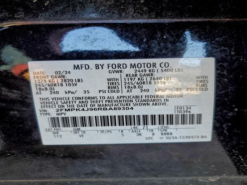 2024 FORD EDGE SEL 13