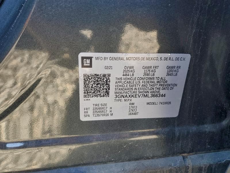 2021 CHEVROLET EQUINOX LT 14