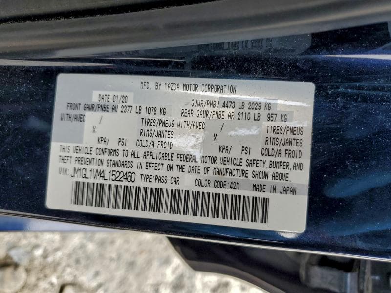 2020 MAZDA 6 TOURING 12