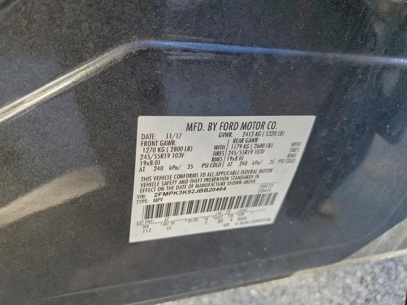2018 FORD EDGE TITANIUM 13