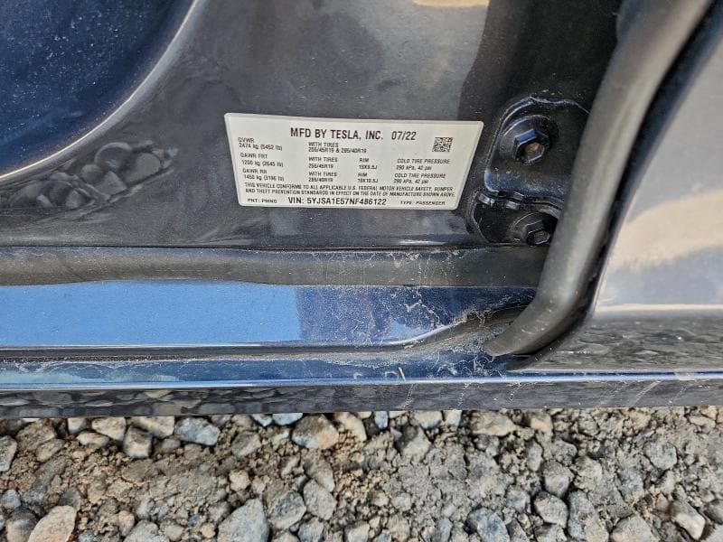 2022 TESLA MODEL S 12