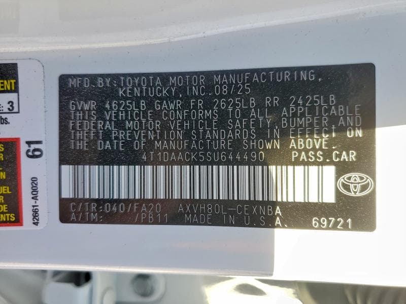 2025 TOYOTA CAMRY XSE 13
