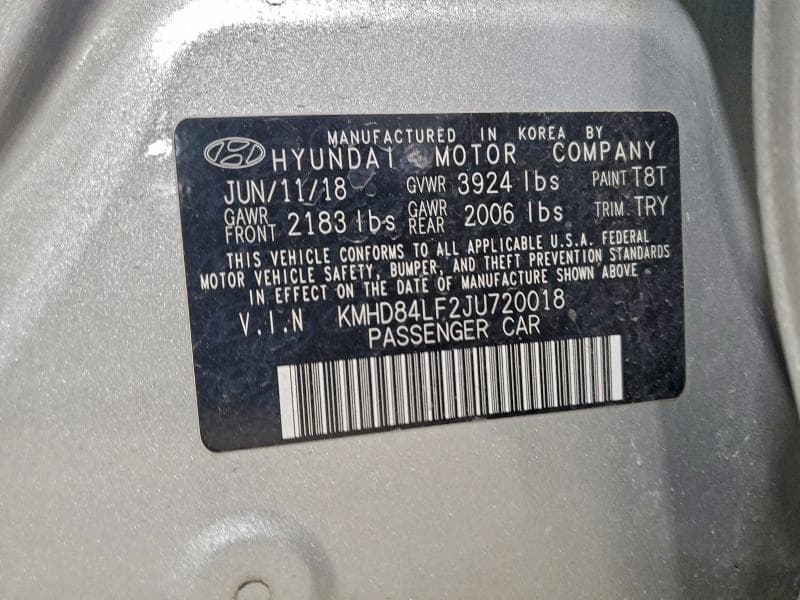2018 HYUNDAI ELANTRA SEL 12