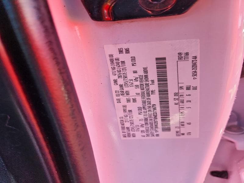 2022 FORD F250 SUPER DUTY 12