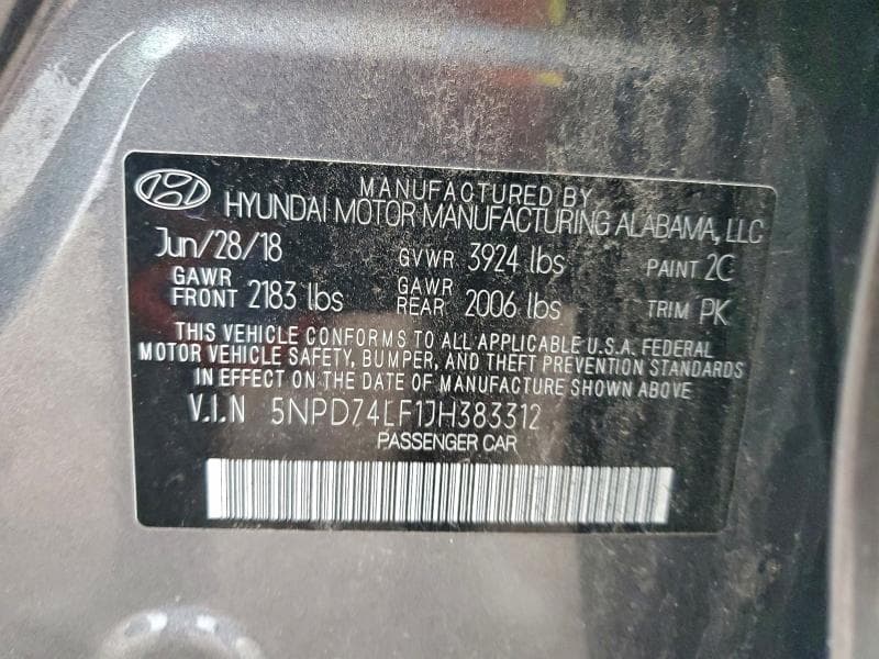 2018 HYUNDAI ELANTRA SE 12