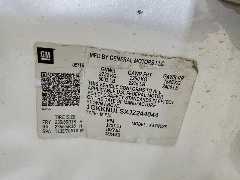 2018 GMC ACADIA SLT-1 SLT-1 12