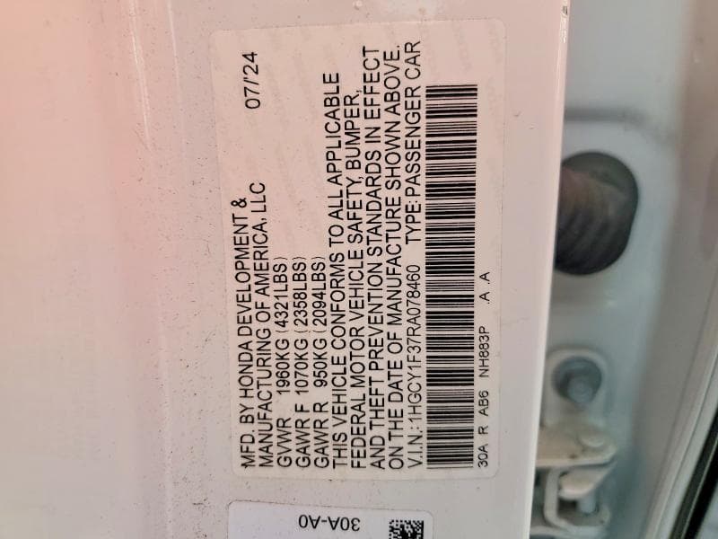2024 HONDA ACCORD EX 12