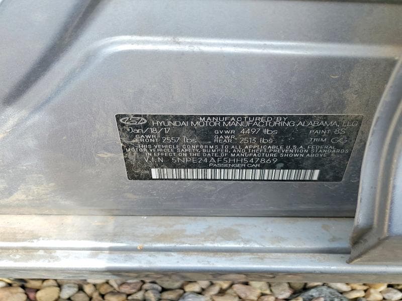 2017 HYUNDAI SONATA SE SE 12