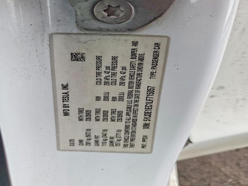 2020 TESLA MODEL 3 12
