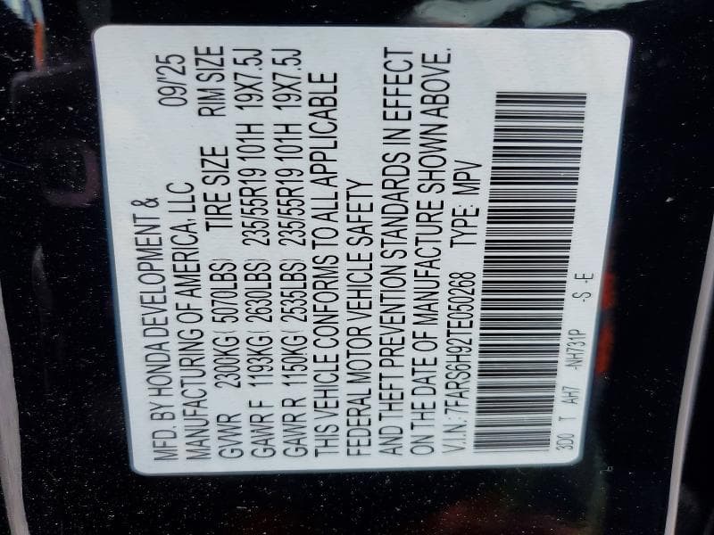 2026 HONDA CR-V SPORT TOURING 13