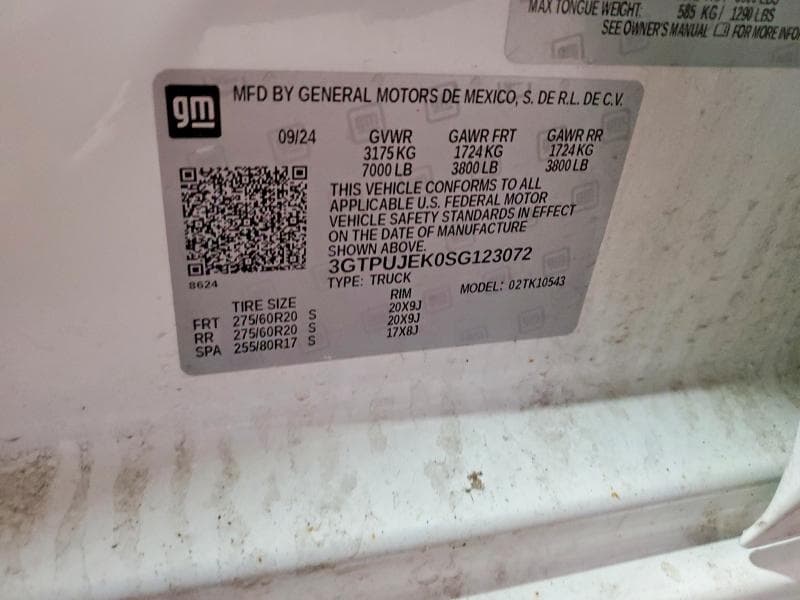 2025 GMC SIERRA K1500 ELEVATION-L K1500 ELEVATION-L 12