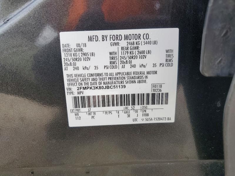 2018 FORD EDGE TITANIUM 14