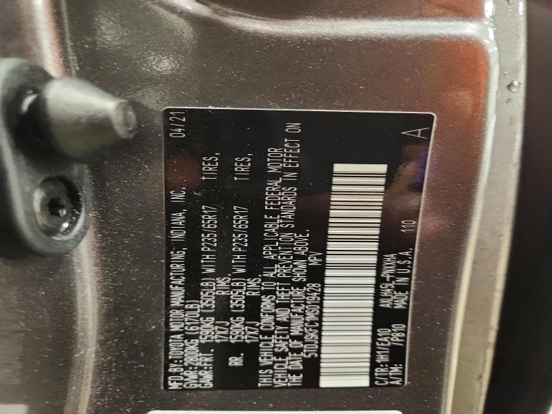 2021 TOYOTA SIENNA XLE 7-PASSENGER 13
