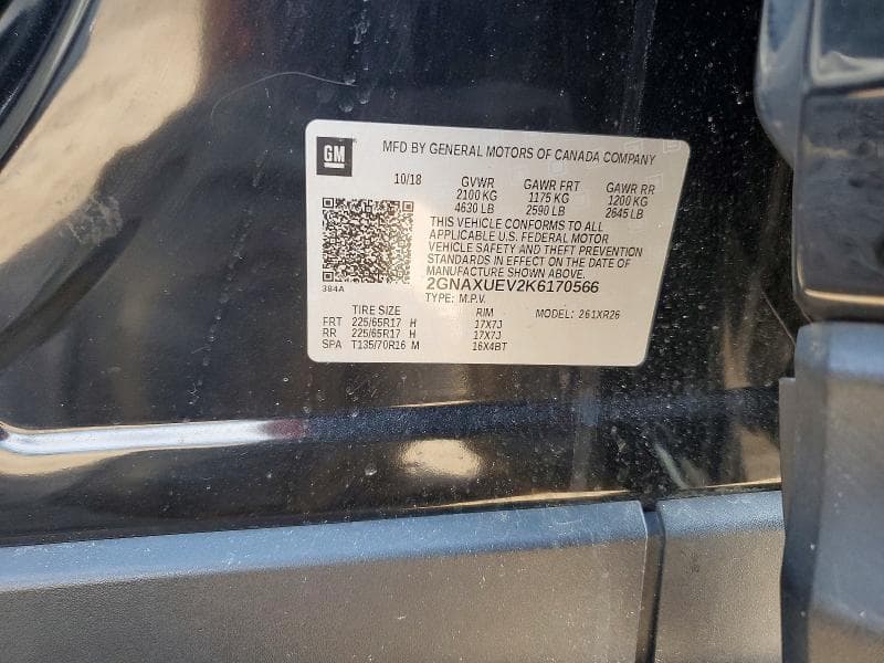 2019 CHEVROLET EQUINOX LT 13