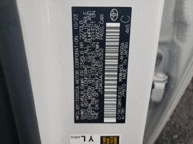 2024 TOYOTA PRIUS LE LE 12
