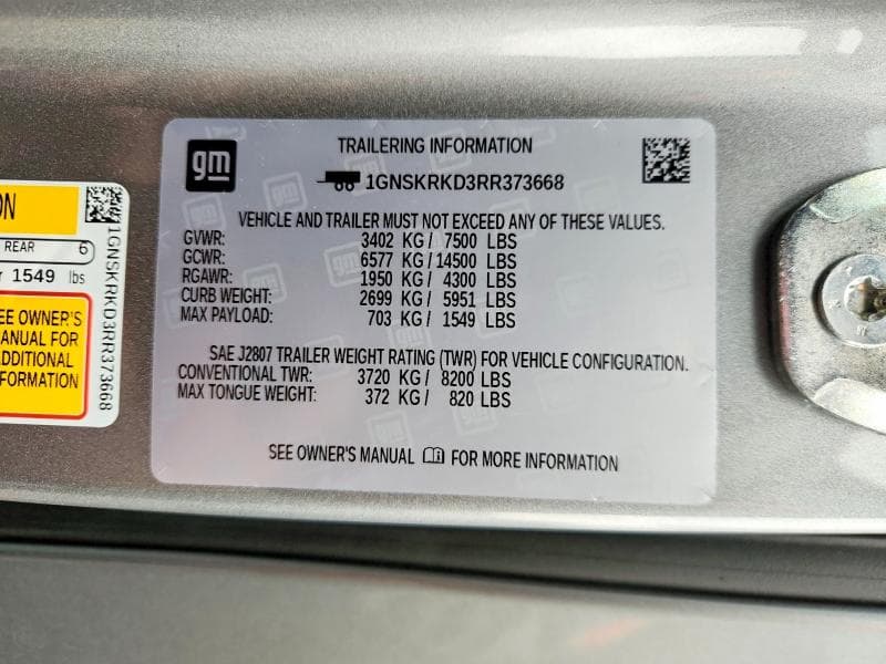 2024 CHEVROLET TAHOE K1500 RST 13