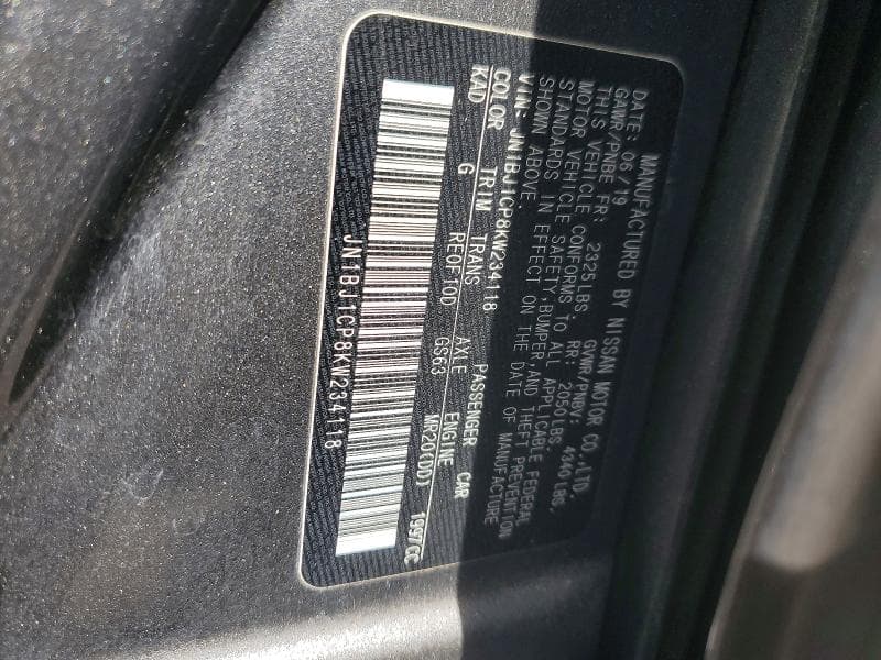 2019 NISSAN ROGUE SPORT SV 14