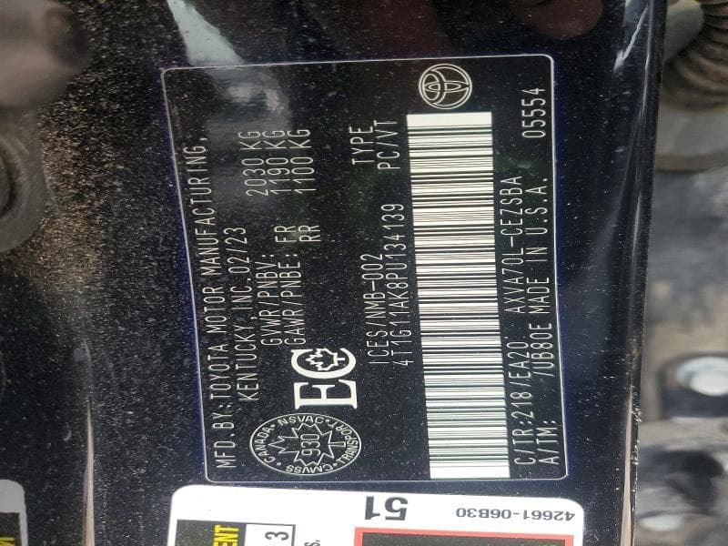 2023 TOYOTA CAMRY SE 12