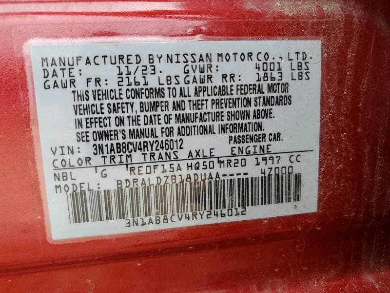 2024 NISSAN SENTRA SV SV 12