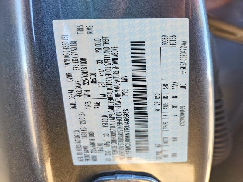 2024 FORD ESCAPE ST LINE 14