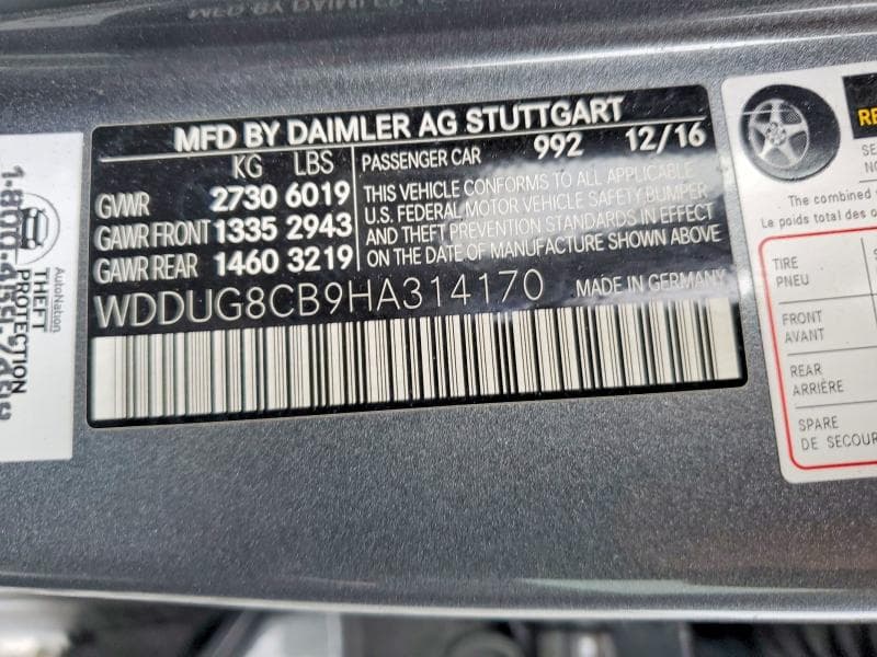 2017 MERCEDES-BENZ S 550 13
