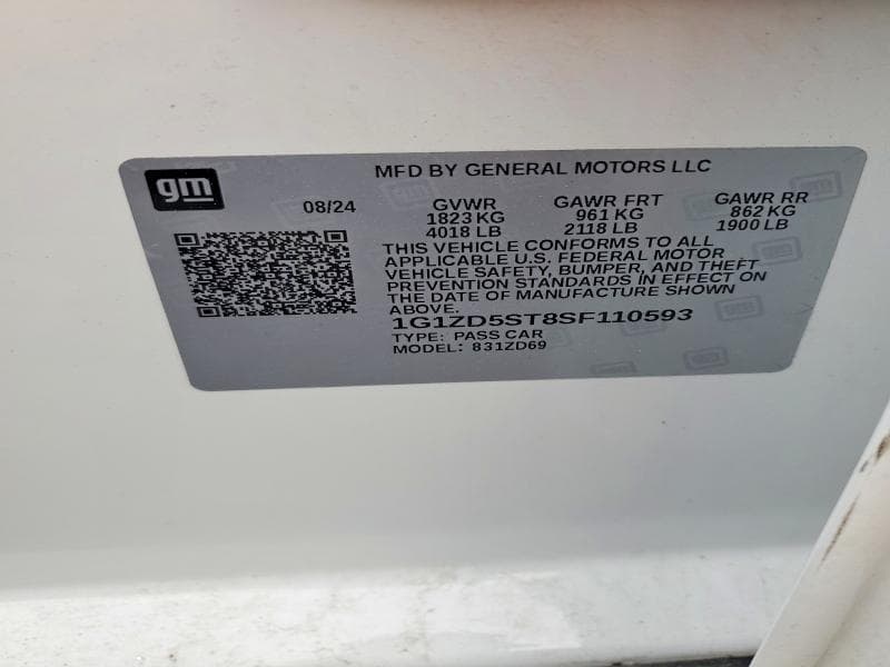 2025 CHEVROLET MALIBU LT 12