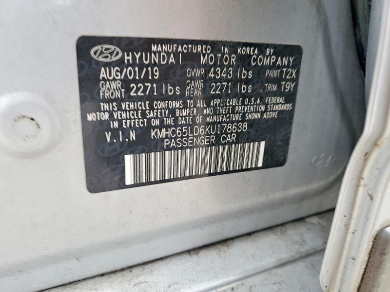 2019 HYUNDAI IONIQ PLUG-IN HYBRID BASE BASE 13