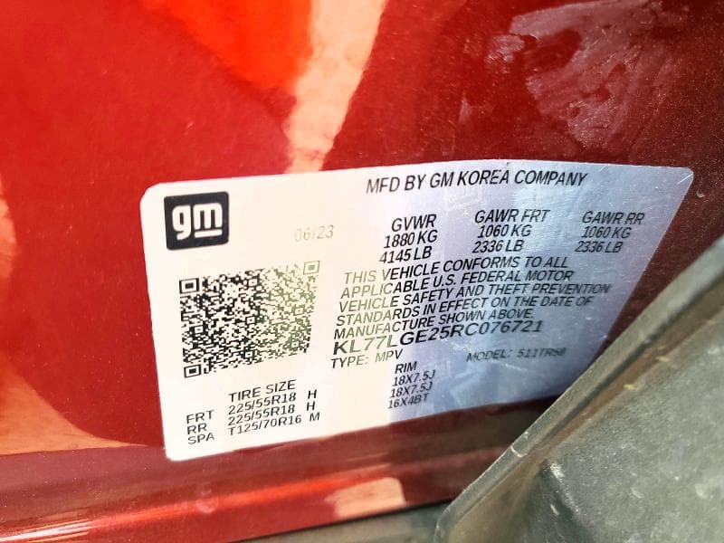 2024 CHEVROLET TRAX 1RS 13