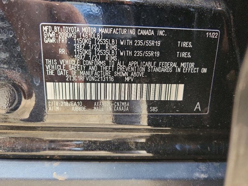 2022 TOYOTA RAV4 XLE PREMIUM XLE PREMIUM 14