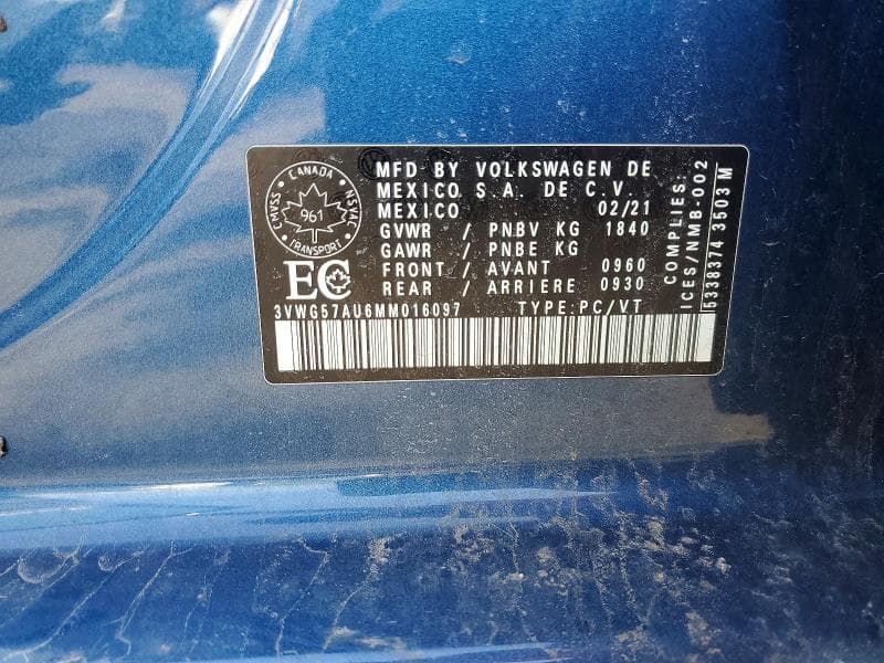 2021 VOLKSWAGEN GOLF 13