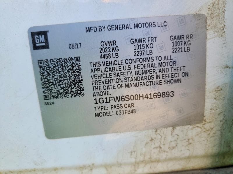 2017 CHEVROLET BOLT EV LT 13