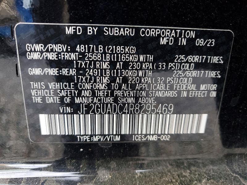 2024 SUBARU CROSSTREK PREMIUM 14