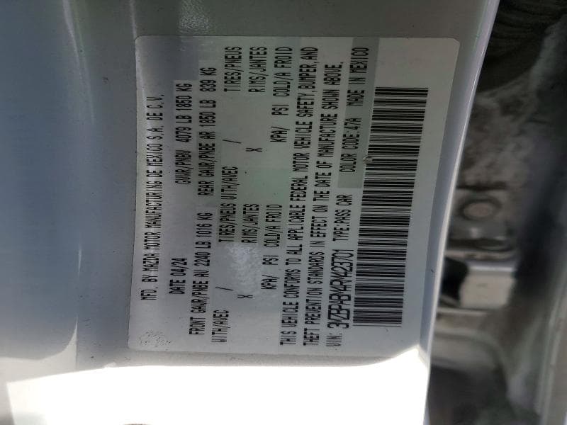 2024 MAZDA 3 SELECT SPORT SELECT SPORT 12