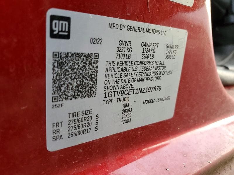 2022 GMC SIERRA LIMITED K1500 ELEVATION K1500 ELEVATION 12