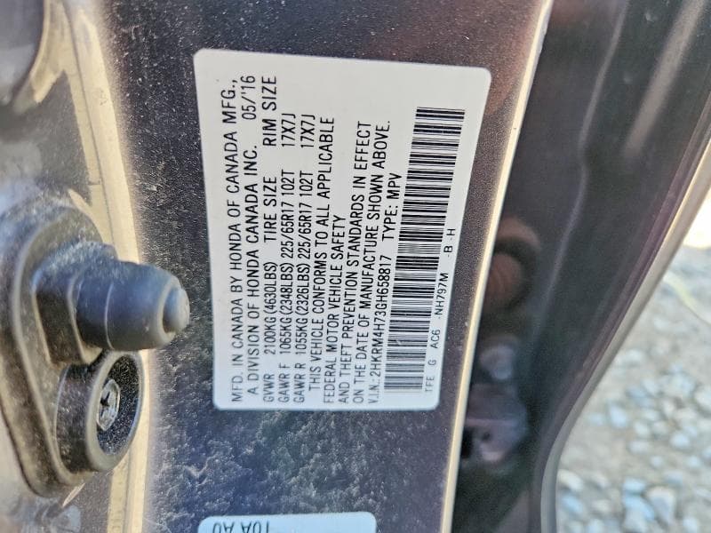 2016 HONDA CR-V EXL EXL 13