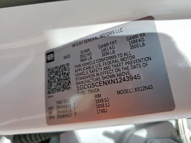 2022 CHEVROLET COLORADO LT LT 13