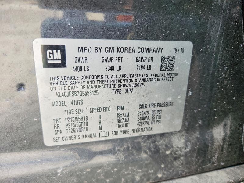 2016 BUICK ENCORE CONVENIENCE CONVENIENCE 13