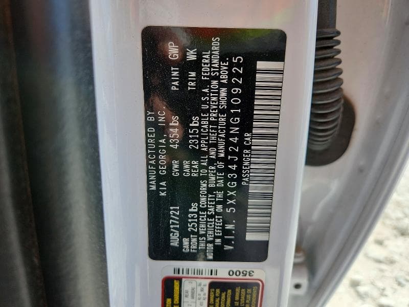 2022 KIA K5 EX 12