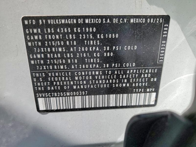 2025 VOLKSWAGEN TAOS SE 13