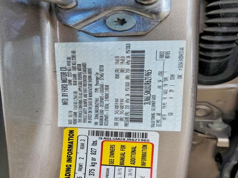 2018 LINCOLN MKZ HYBRID RESERVE 12