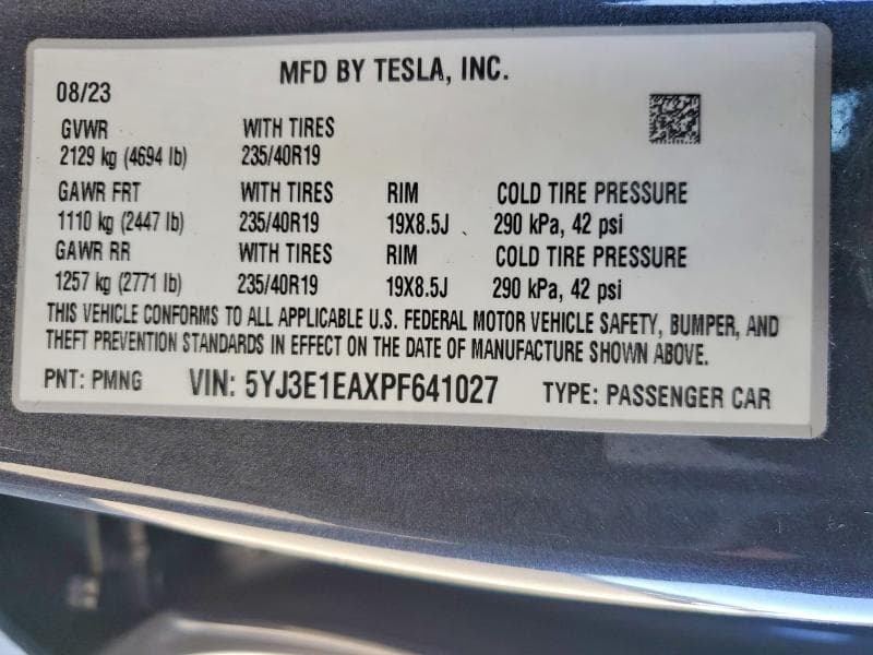 2023 TESLA MODEL 3 12