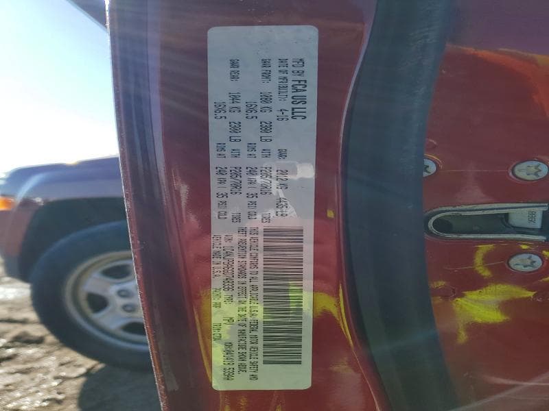 2016 JEEP PATRIOT SPORT SPORT 12
