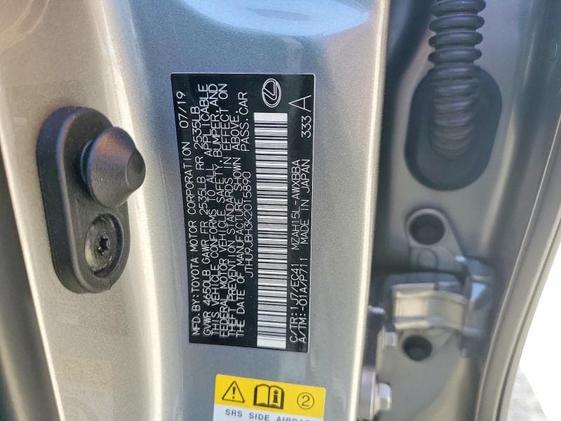 2019 LEXUS UX 250H BASE 13
